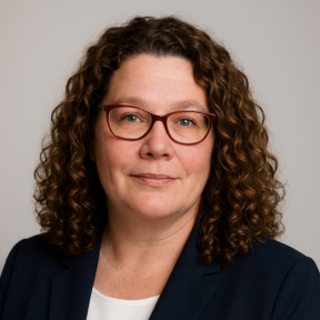 Wendi Dotson, Regional Manager at Specialty Aquatics and Consulting, wearing a navy blazer and glasses, smiling in a professional headshot.