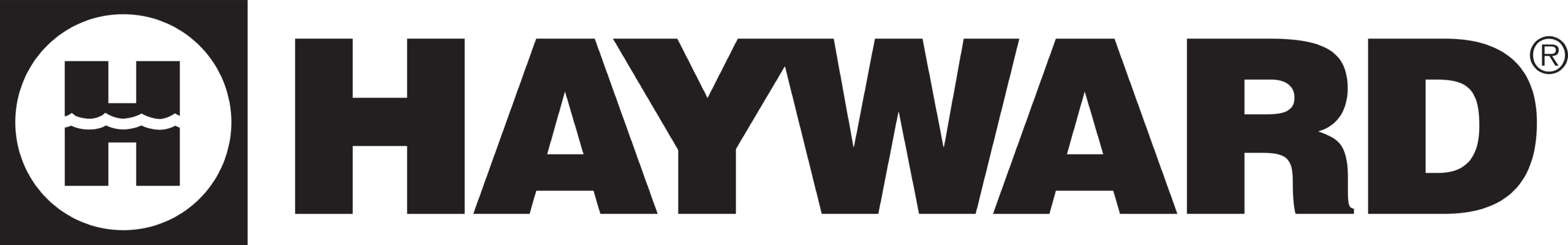 Hayward logo representing a leading manufacturer of pool equipment and systems, highlighting the brand's commitment to quality and service in commercial pool maintenance and upgrades.