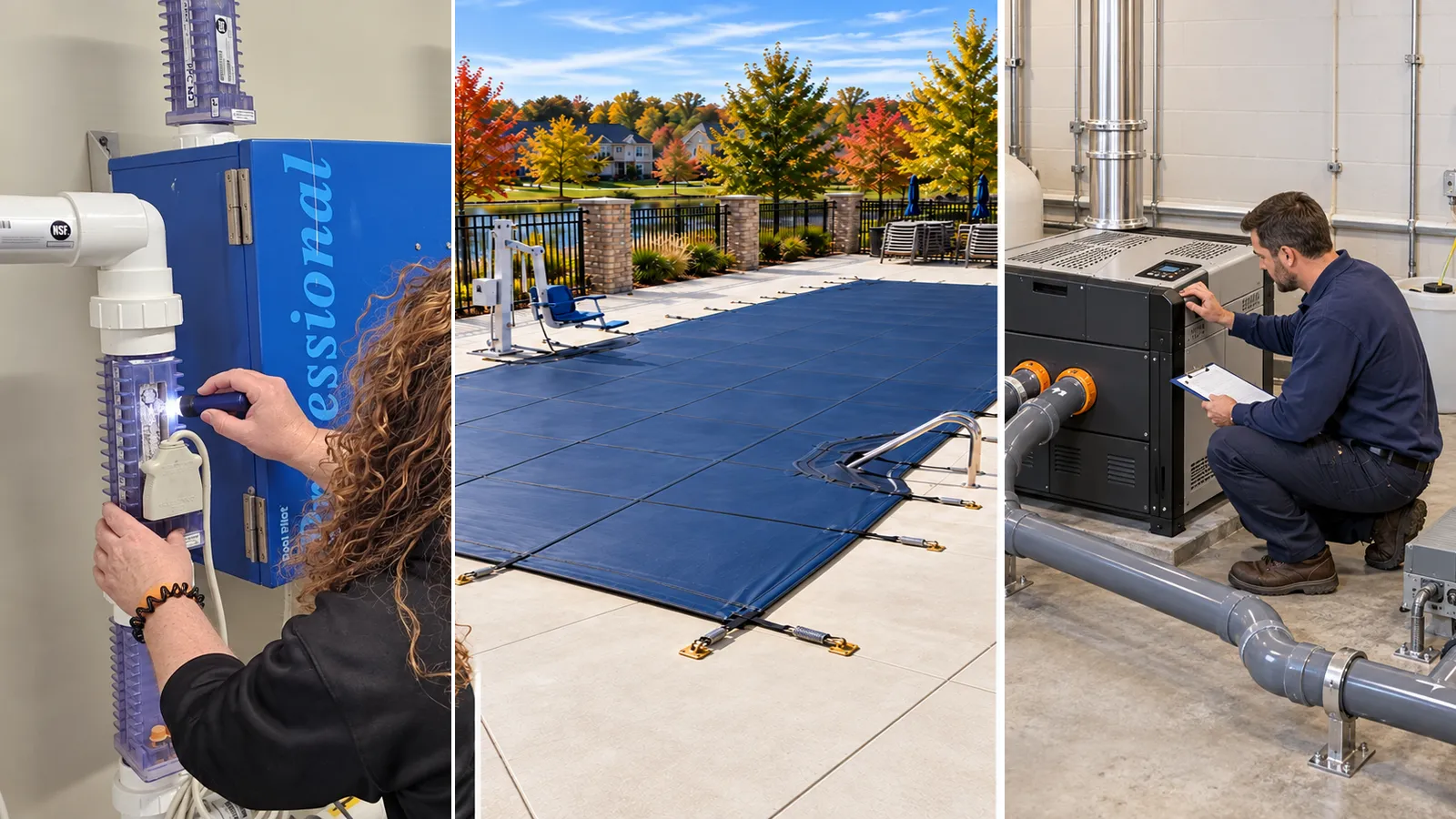 Three systems to check before cold weather; salt systems, pool covers, and heaters